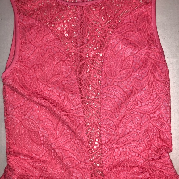 For Love and Lemons Pink Lace Mini Dress XS - Picture 5 of 8